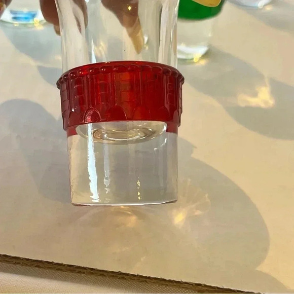 Vintage Tsing Tao MCM Art Deco Multicolor Shot Glasses - Set of 5 - Picture 4 of 4